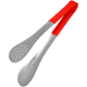 Cleste gratar inox maner silicon antiderapant 29cm rosu prindere sigura Adison